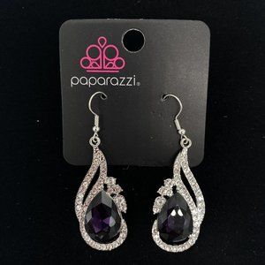 Paparazzi Fashion Jewelry Dancefloor Diva Purple Hook Earrings